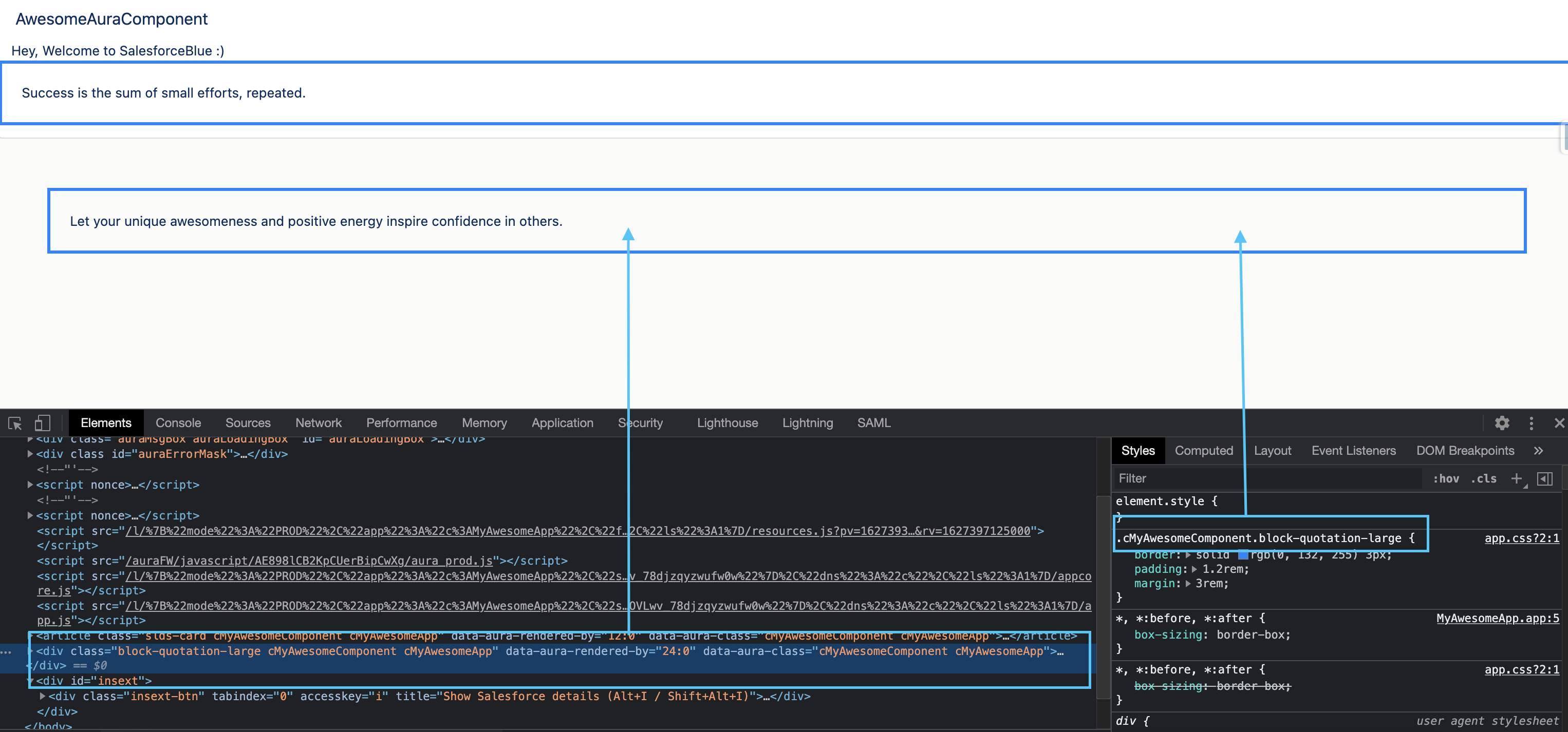 Aura Component Styling Simplified - SalesforceBlue